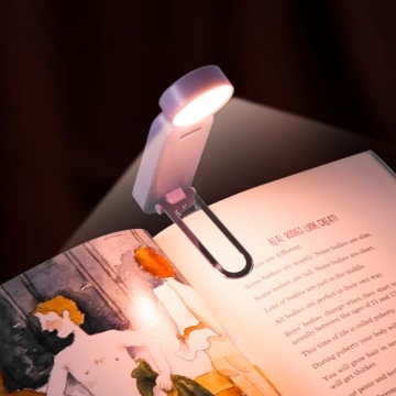 VAVOFO USB Rechargeable Book Light, Blue Light Blocking, Amber Clip On Bookmark Reading Light for Bo...