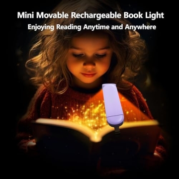 VAVOFO Rechargeable Book Light, Eye-Care LED 6 Modes
