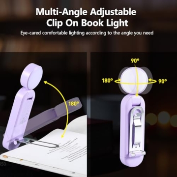 VAVOFO Rechargeable Book Light, Eye-Care LED 6 Modes