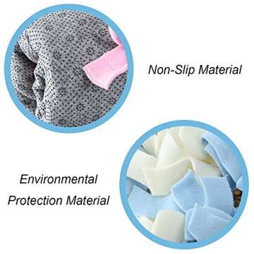 Routesun Snuffle Mat for Dogs, S Size 25.6" x 25.4" for Small Breed Dogs, Non-Slip&Durable&Machine Washable Interactive Sniff mat for Pets, Encourage Pet’s Natural Foraging Skill.