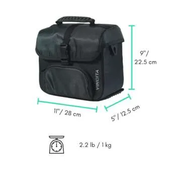 Vincita Mini Brompton Front Bag for Cycling - Blue