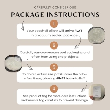 Stylish Ivory Seashell Pillow for Coastal Home Decor