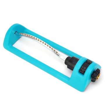 Lawn Sprinkler with Brass Nozzles for Garden Coverage