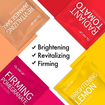 GLAM UP Premium Facial Sheet Mask 12 Combo (Pack of 12) | Clean Face Masks Skincare, Hydrating Face Masks, Moisturizing, Soothing, Beauty Mask For All Skin Type Variety Beauty Mask Set