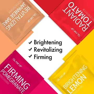 GLAM UP Premium Facial Sheet Mask 12 Combo (Pack of 12) | Clean Face Masks Skincare, Hydrating Face Masks, Moisturizing, Soothing, Beauty Mask For All Skin Type Variety Beauty Mask Set