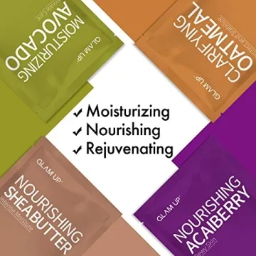 GLAM UP Premium Facial Sheet Mask 12 Combo (Pack of 12) | Clean Face Masks Skincare, Hydrating Face Masks, Moisturizing, Soothing, Beauty Mask For All Skin Type Variety Beauty Mask Set