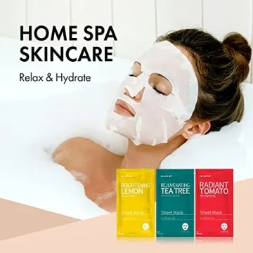 GLAM UP Premium Facial Sheet Mask 12 Combo (Pack of 12) | Clean Face Masks Skincare, Hydrating Face Masks, Moisturizing, Soothing, Beauty Mask For All Skin Type Variety Beauty Mask Set