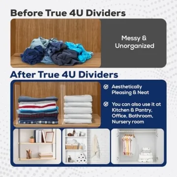 Acrylic Shelf Dividers for Easy Closet Organization