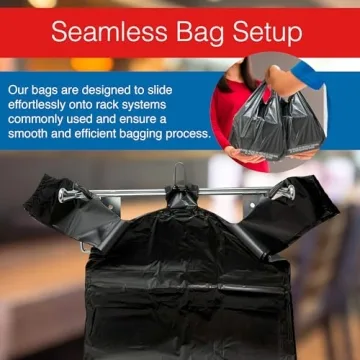 Reli T-Shirt Bags 300 Count Perfect for Grocery and Retail