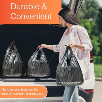 Reli T-Shirt Bags 300 Count Perfect for Grocery and Retail