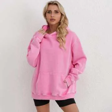 FAIABLE Mens Hoodies Pullover Oversized Hoodie Plush Fleece Hooded Sweatshirt Vintage Heavyweight Ho...