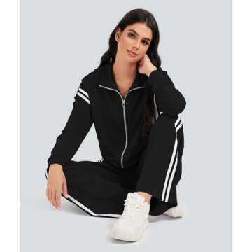 Casly Lamiit Women's Two Piece Lounge Set for Travel Comfort