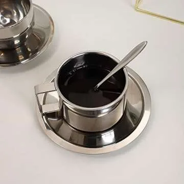 Stainless Steel Coffee Cup Set for All Your Beverages