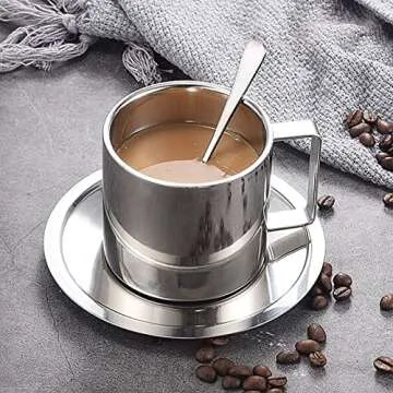 Stainless Steel Coffee Cup Set for All Your Beverages