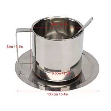 Stainless Steel Coffee Cup Set for All Your Beverages