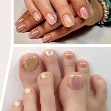 Mermaid Chrome Nail Powder - Aurora Nail Powders Iridescent Pigment Pearl Mica Powder for Nail Art, Irridescent Chrome Powder Pigment for Nails Powder Glitter