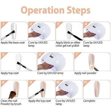 Mermaid Chrome Nail Powder - Aurora Nail Powders Iridescent Pigment Pearl Mica Powder for Nail Art, Irridescent Chrome Powder Pigment for Nails Powder Glitter