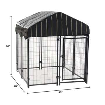 Lucky Dog Pet Resort Kennel with Cover (52"H x 4'W x 4'L)