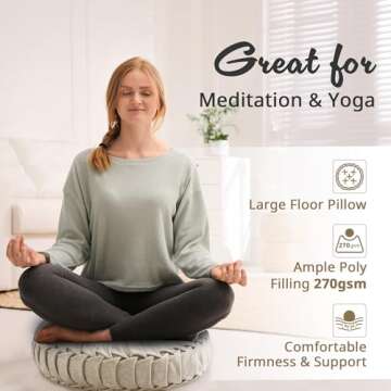 Intelligent Design Loretta Floor Pillow - Luxury & Comfort