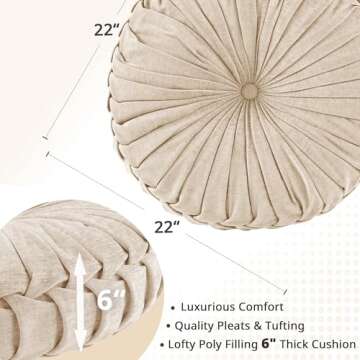 Intelligent Design Loretta Floor Pillow - Luxury & Comfort