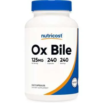 Nutricost Ox Bile Capsules 125mg for Digestive Health