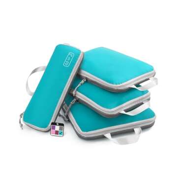 Compression Packing Cubes Set for Space Saving Travel
