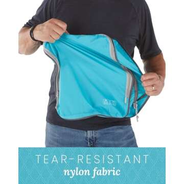 Compression Packing Cubes Set for Space Saving Travel