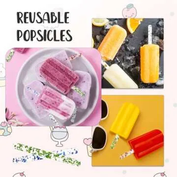 30pcs 4.5 Inch Acrylic Sticks, Reusable Ice Cream Sticks, Cake Molds, Ice Cream Sticks, Mini Ice Cream Sticks, Cake Sticks, for Homemade Ice Cream, Cakes, DIY Art (Transparent+Colorful Colors)