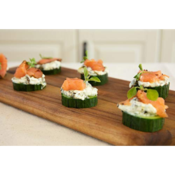 Villa Acacia Wooden Bread Board - Elegant Serving Tray for Kitchen