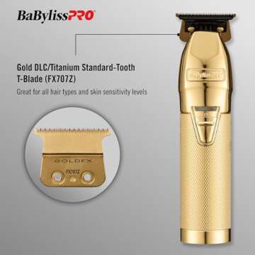 BaBylissPRO GOLDFX+ All Metal Lithium Trimmer