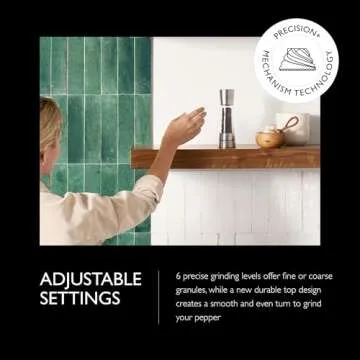 Cole & Mason Derwent Pepper Grinder - Stainless Steel Mill Includes Gourmet Precision Mechanism and Premium Peppercorns - Pepper Mill, Stainless Steel