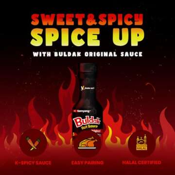 Samyang Buldak Korean Spicy Hot Chicken Flavor Sauce 7oz (Pack of 1)