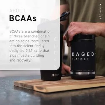 BCAA Powder, Kaged BCAAs Amino Acids, Fermented, Plant Based & Vegan Friendly Branched Chain Amino Acid, 5g BCAA Unflavored, Amino Acid Supplements for Men, 72 Servings