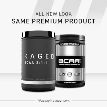 BCAA Powder, Kaged BCAAs Amino Acids, Fermented, Plant Based & Vegan Friendly Branched Chain Amino Acid, 5g BCAA Unflavored, Amino Acid Supplements for Men, 72 Servings
