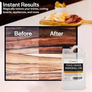 Thirteen Chefs Mineral Oil - Food Grade Conditioner for Cutting Boards, Countertops & Butcher Blocks