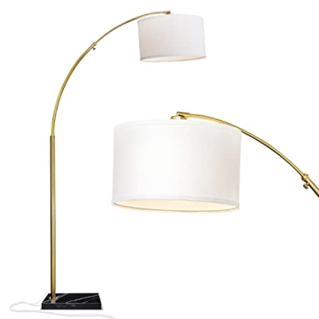 Stylish Brightech Logan Arc Floor Lamp Ideal for Living Rooms & Reading Nooks