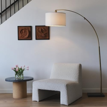 Brightech Logan Arc Floor Lamp for Stylish Living Spaces