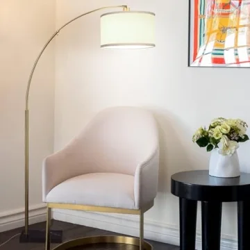 Brightech Logan Arc Floor Lamp for Stylish Living Spaces