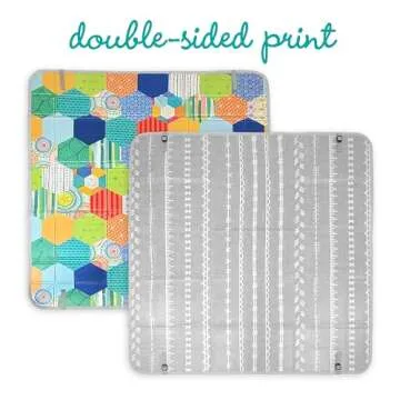 Infantino Foldable Soft Foam Mat - Safe Play Area for Babies