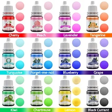 Vibrant 12 Color Bath Bomb Soap Dye for Safe DIY Crafts