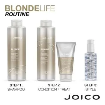 Joico Blonde Life Brightening Conditioner | For Blonde Hair | Illuminate Hydration & Softness | Add Softness & Smoothness | Sulfate Free | With Monoi & Tamanu Oil | 33.8 Fl Oz
