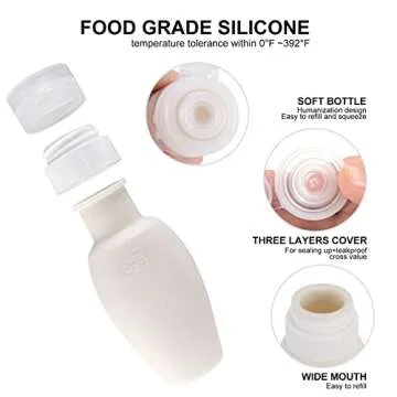 Beveetio 18 Pack Leak Proof Travel Bottles for Toiletries