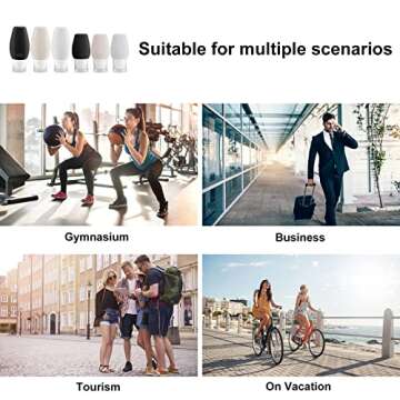 Beveetio 18 Pack Leak Proof Travel Bottles for Toiletries