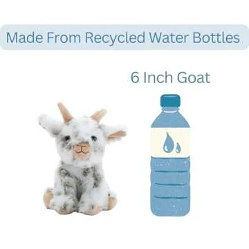 The Petting Zoo Goat Stuffed Animal Plushie, Gifts for Kids, Wild Onez Babiez Farm Animals, Goat Plush Toy 6 inches
