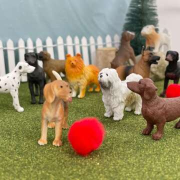 Safari Ltd. Dogs Toob - Mini Figurines: Dachshund, Dalmatian, Retriever, Sheepdog, Collie, Shepherd, Beagle, Boxer, Great Dane, Doberman, Bulldog - Educational Toys for Boys, Girls & Kids Ages 3+