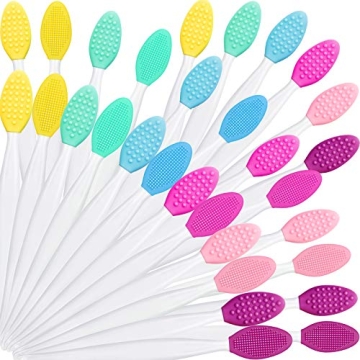 Silicone Exfoliating Lip Brushes - Set of 30 in 6 Colors