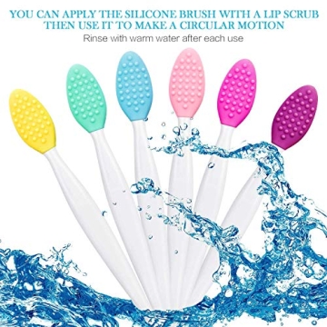 Silicone Exfoliating Lip Brushes - Set of 30 in 6 Colors