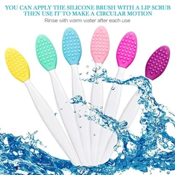 Silicone Exfoliating Lip Brushes - Set of 30 in 6 Colors