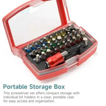 YOSIGHT 32Pcs Screwdriver Bits Set for Versatile Support