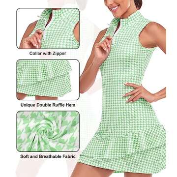 Viracy Tennis Dress with Shorts and Pockets for Women